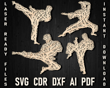 Karate wall art design