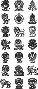 Lion svg vector templates