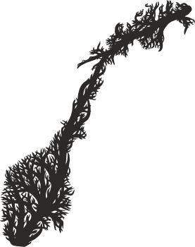 Norway tree wall decor