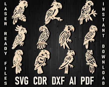 Parrot laser cut bundle