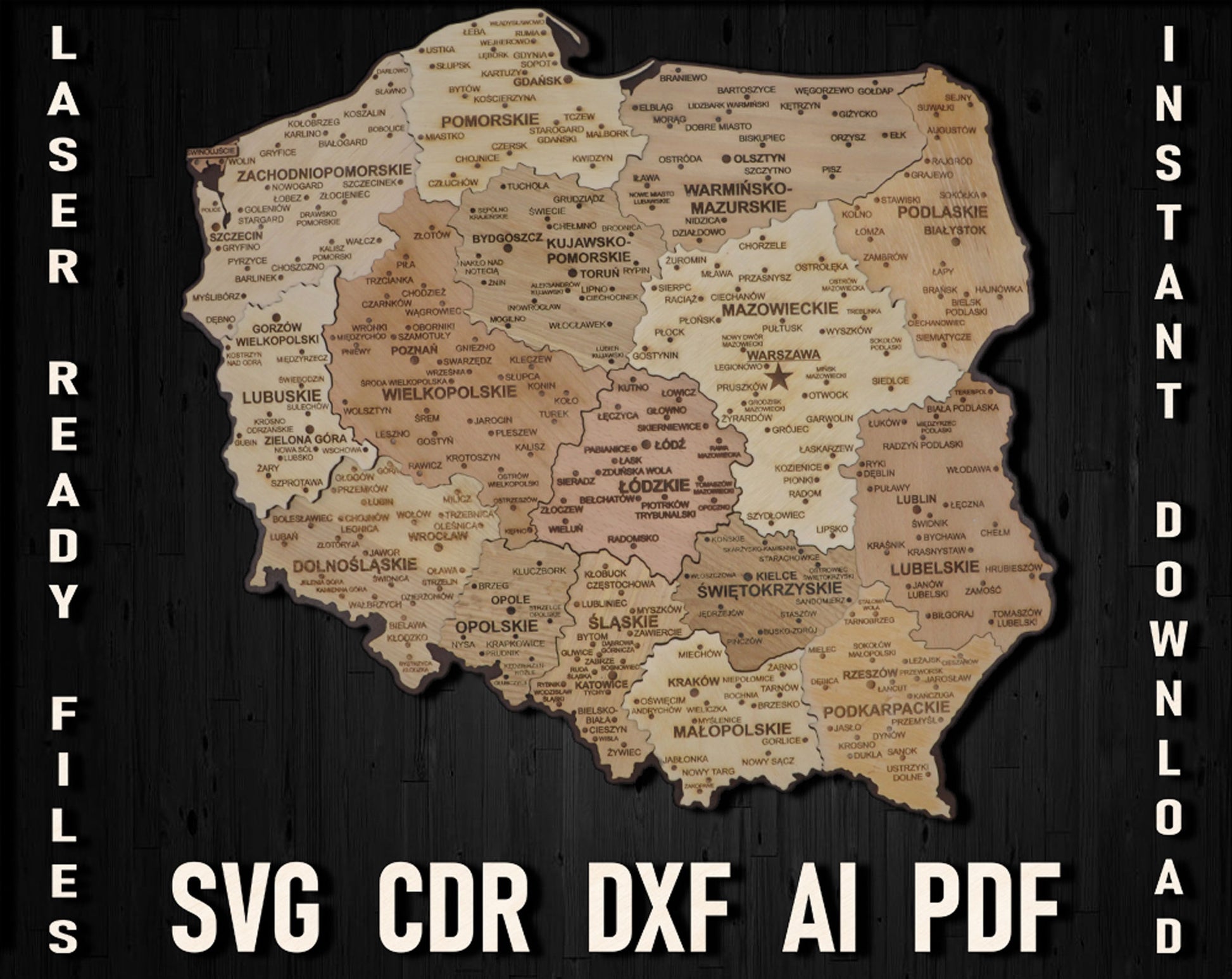 Poland Map Svg