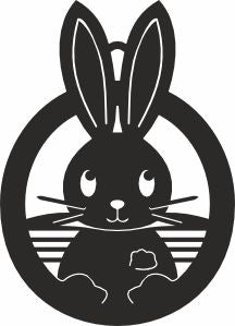 Rabbit christmas laser cutting svg files