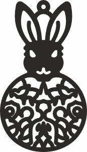 Rabbit earring svg