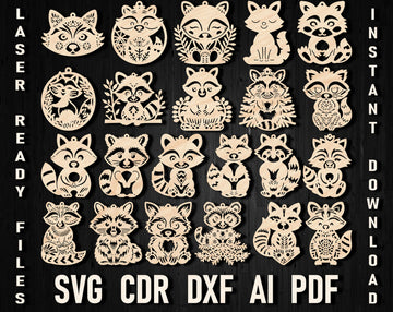 Raccoon laser cut files