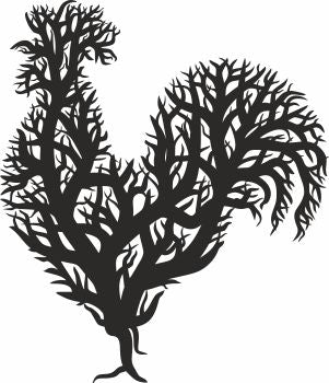 Rooster Decor Files dxf files
