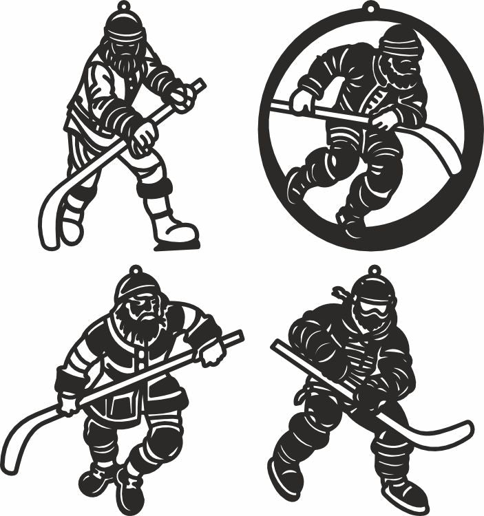 Santa claus vector dxf files