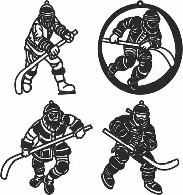 Santa claus vector dxf files