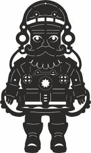 Santa steampunk svg
