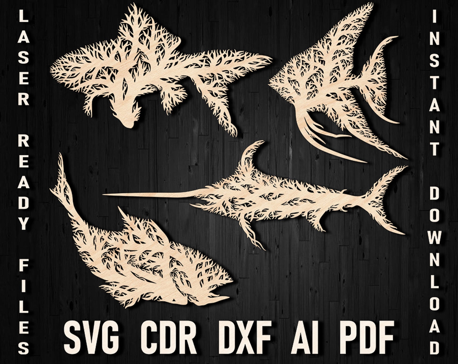 Sea animal wall decor panel