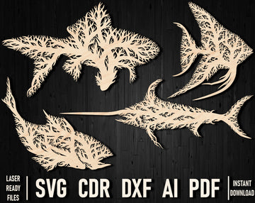 Sea wall art svg decor ornament