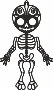 Skelet christmas toy svg