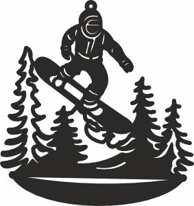 Snowboard christmas toy
