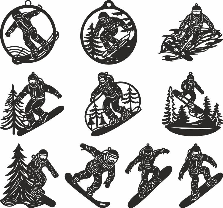 Snowboard svg vector files