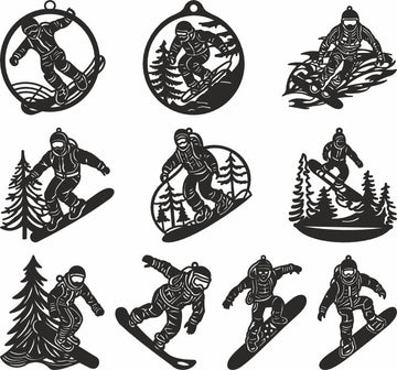 Snowboard svg vector files