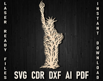 Statue of Liberty tree wall art