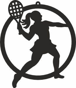 Tennis girl player laser cut files