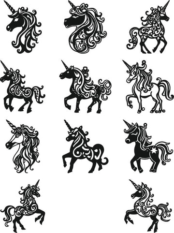 Unicorn christmas svg files