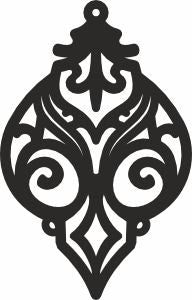 Victorian xtool earrings template