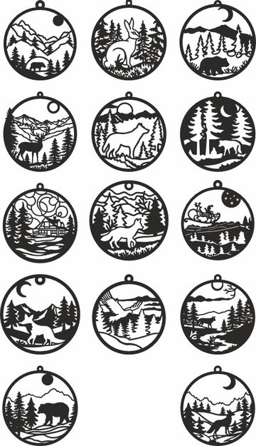 Wild animal laser cut files