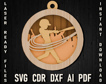 baseball christmas ornament