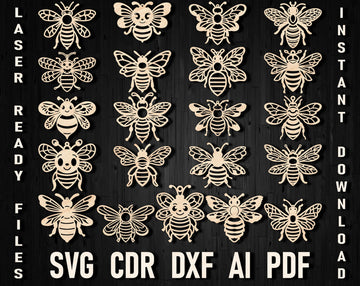 bees laser cut bundles