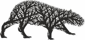 capybara tree wall panel