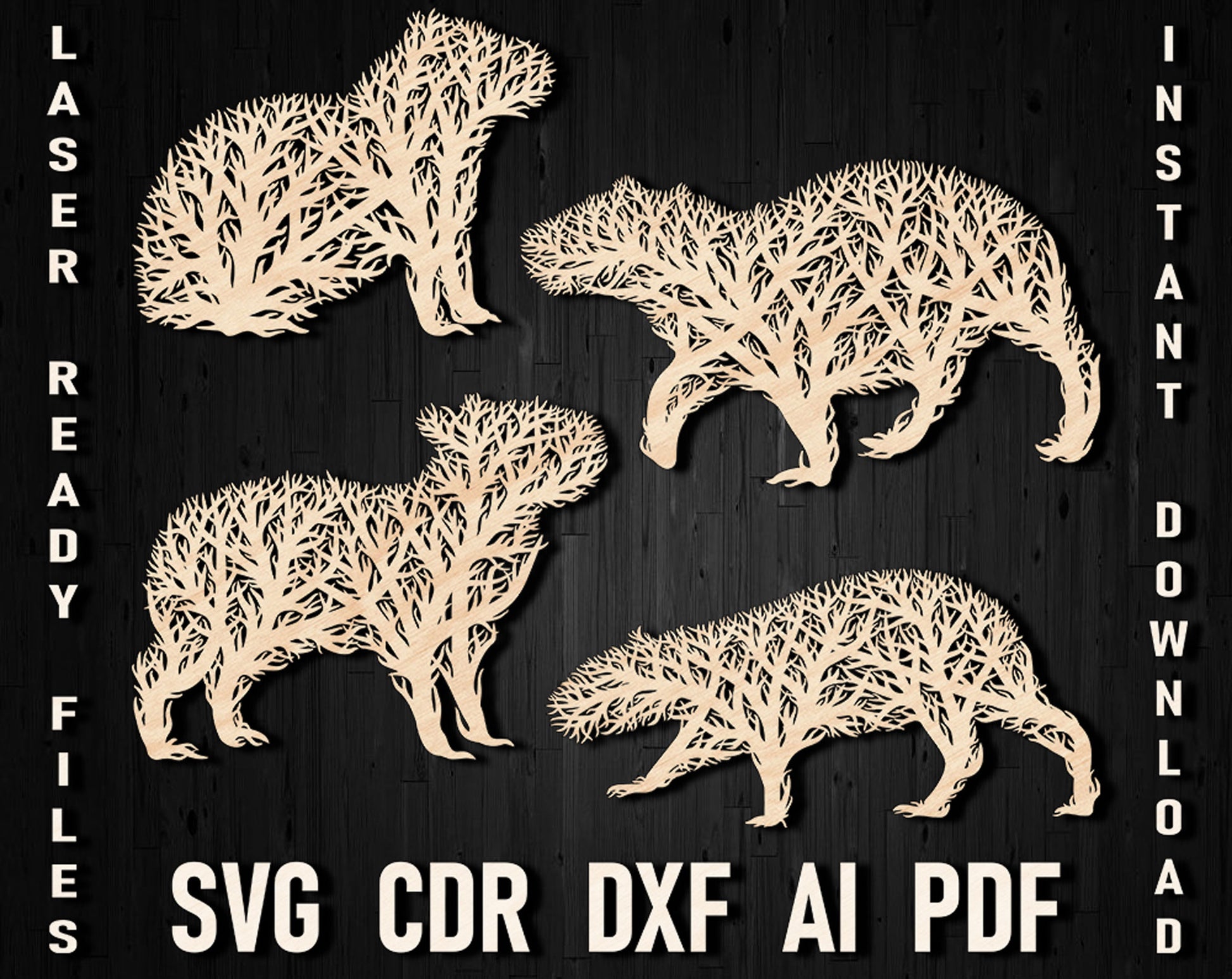 capybara wall art panel decor files