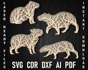 capybara wall art panel decor files