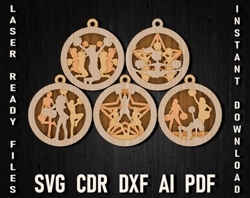 cheerleading svg glowforge files
