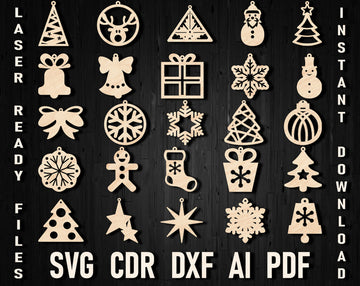 christmas earring template