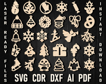 christmas glowgorge earring