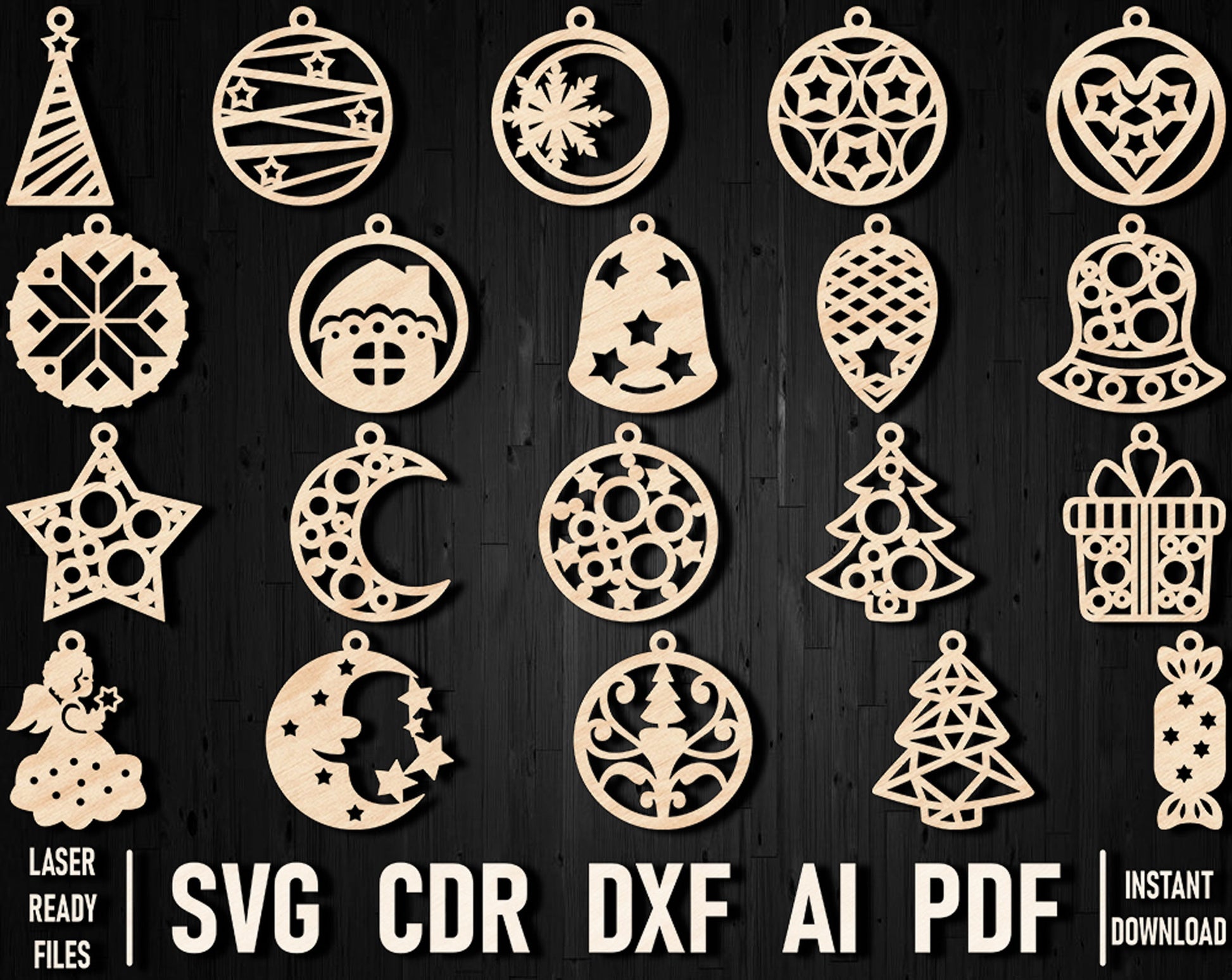 christmas laser cut designs