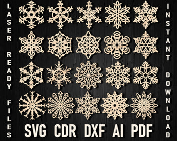 christmas snowflakes svg