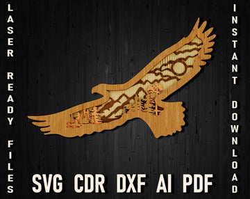 eagle multi-layer laser cut files for glowforge
