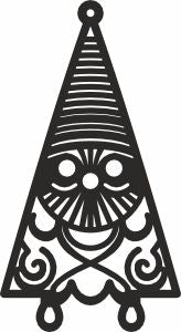 gnome christmas tree design