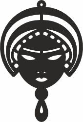 indian earrings svg design