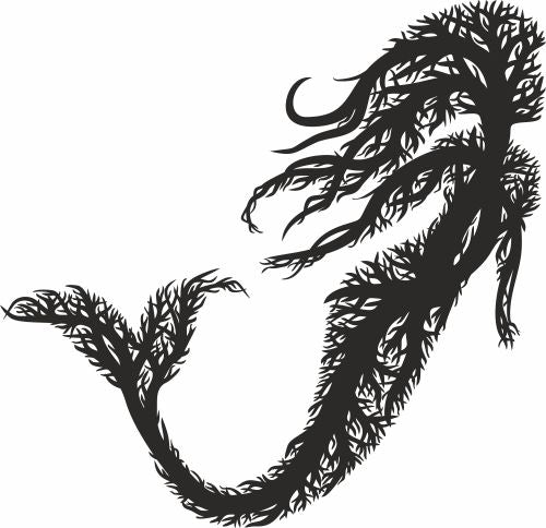 mermaid tree style decor