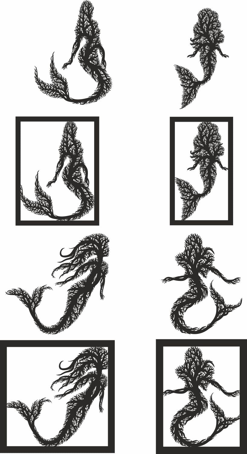 mermaid vector design svg bundle