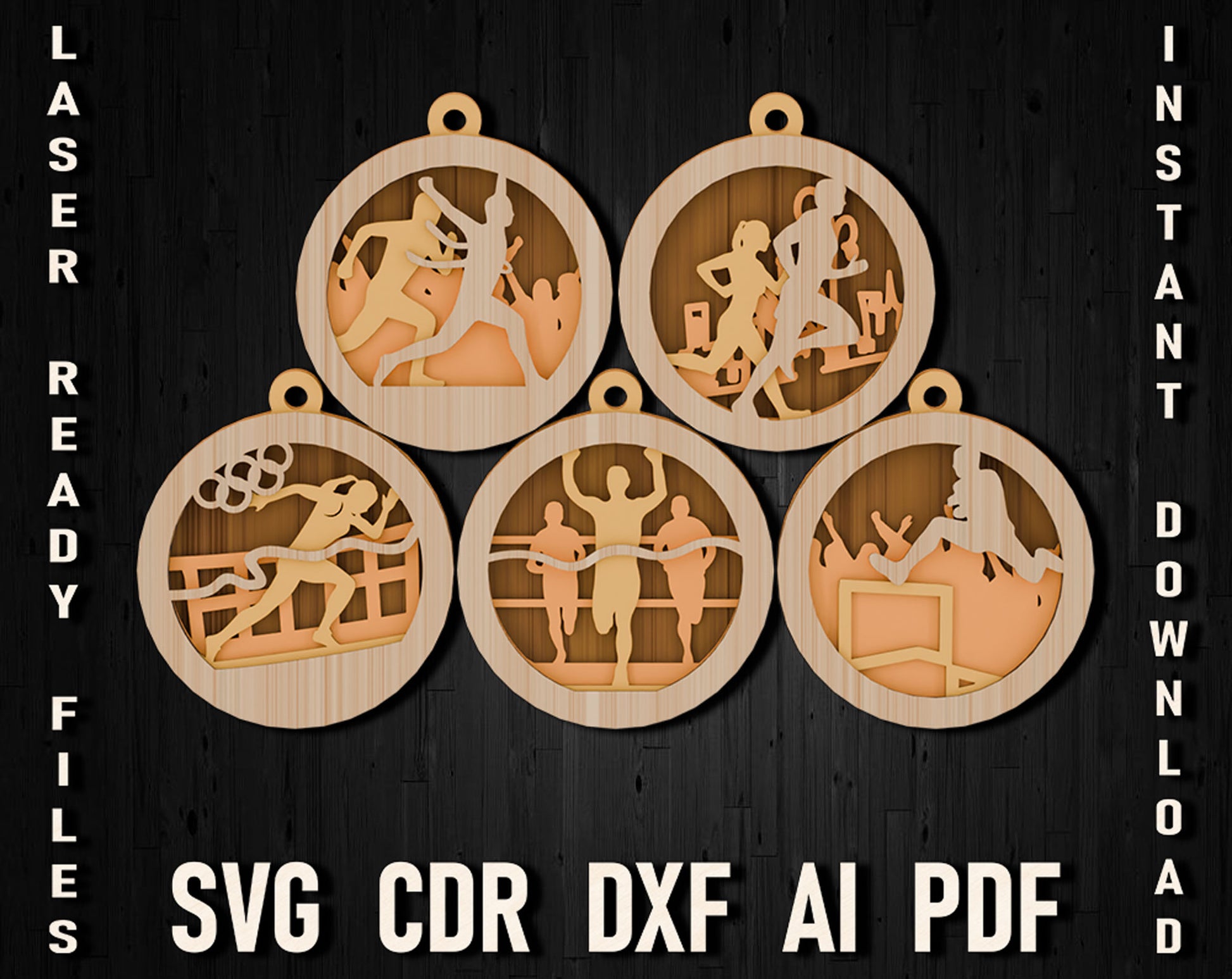runner glowforge christmas decoration