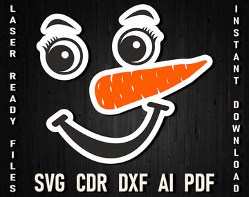 snowman face svg