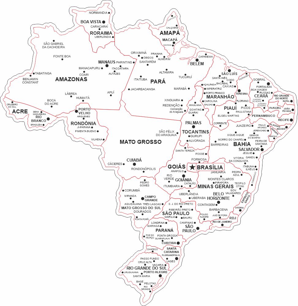 Brazil Svg Map