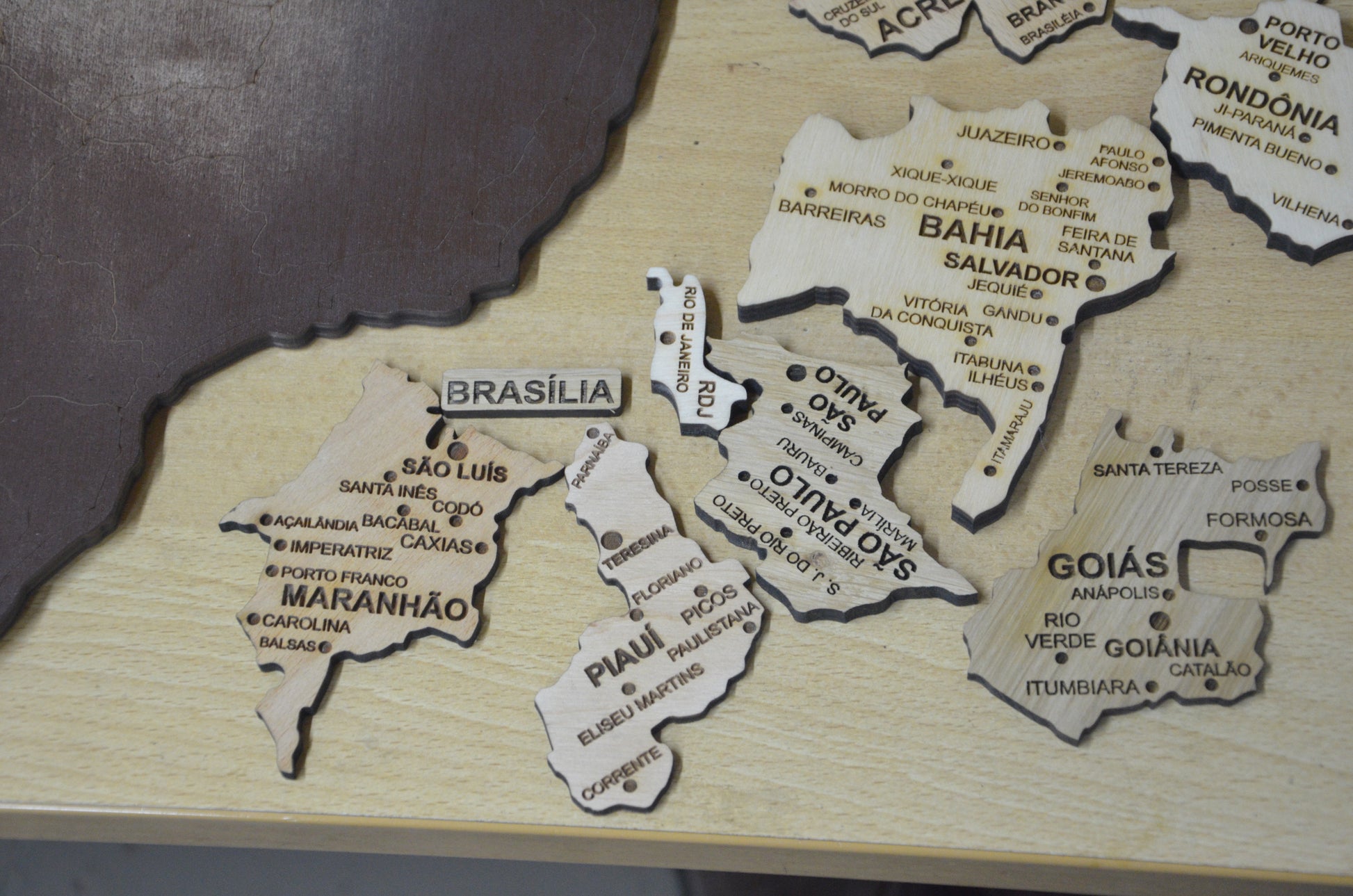 Brazil Wood Map