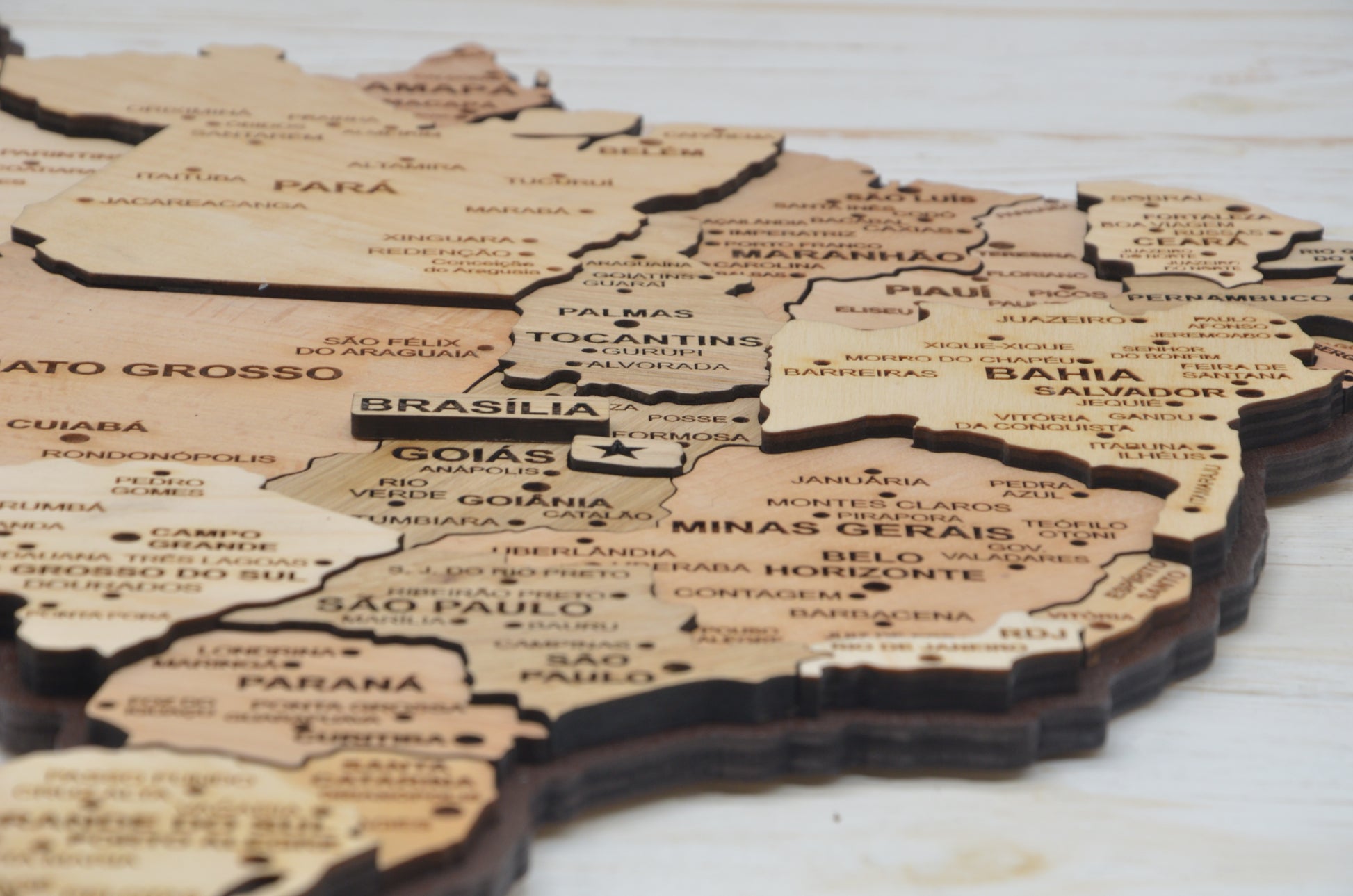 Brazil Wooden Map Dxf