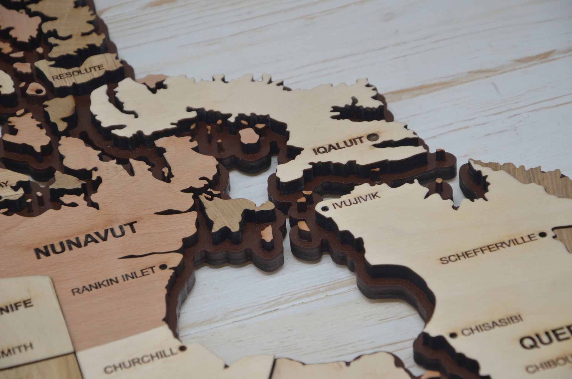 Canada Wooden Map Svg