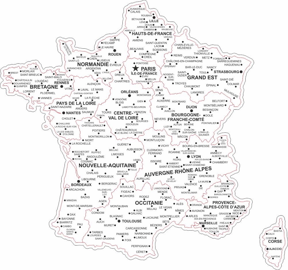 France Svg Map