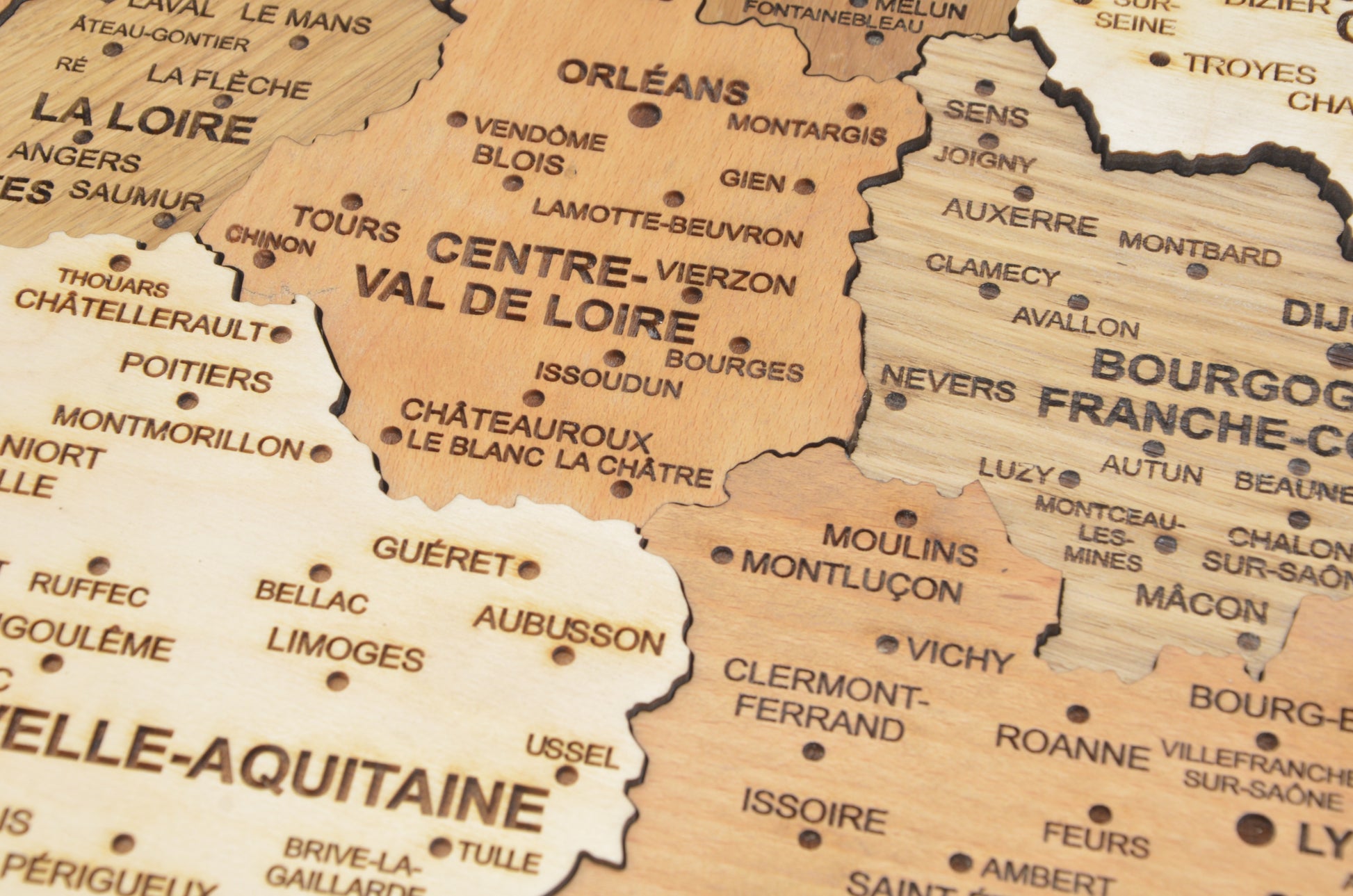 French Wooden Map Svg