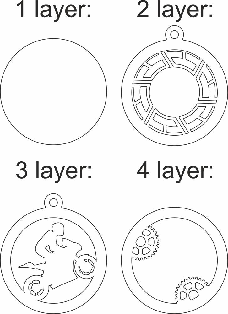 Motorcycle multilayer files