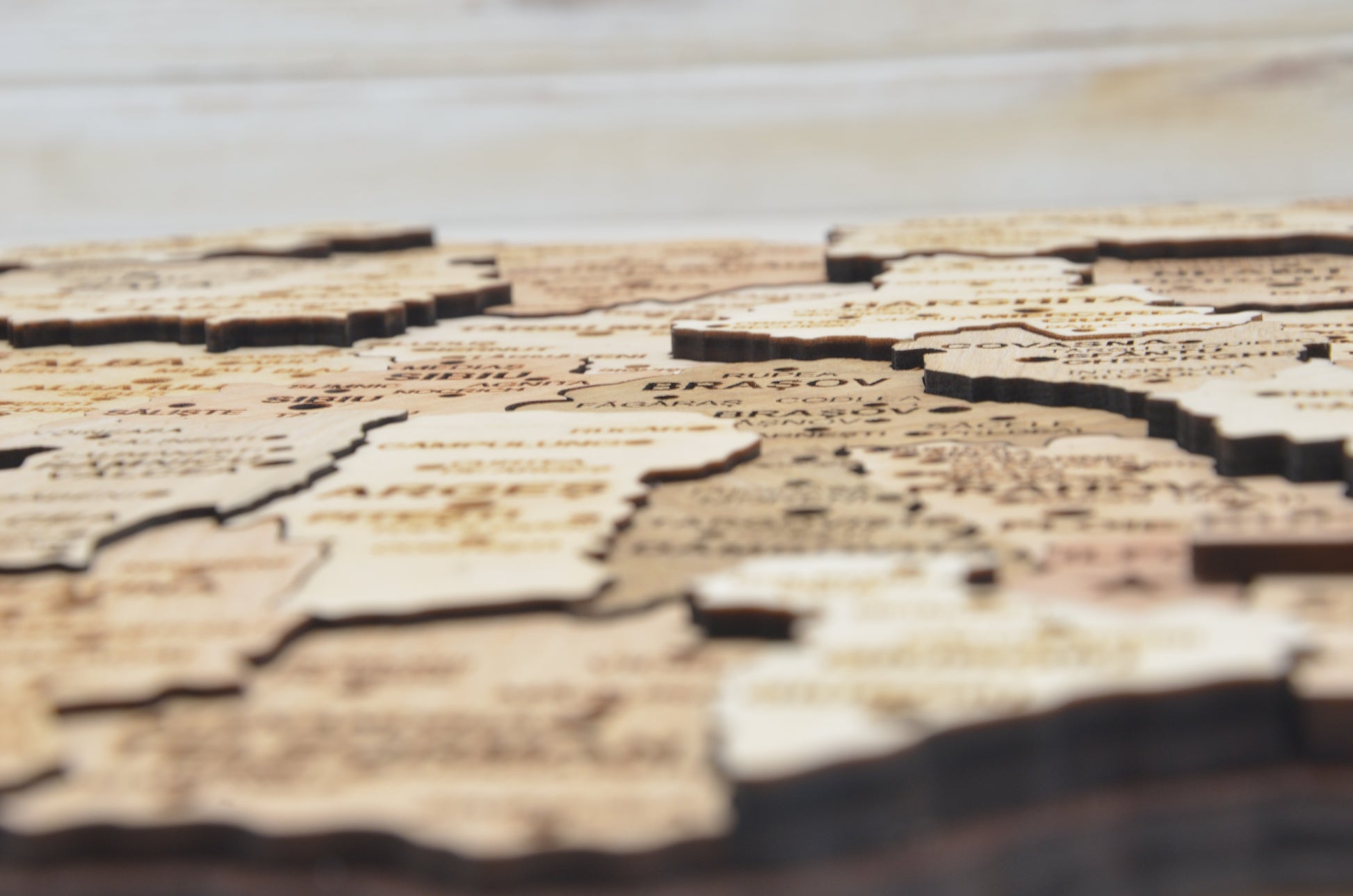 Romania Svg Map Wood