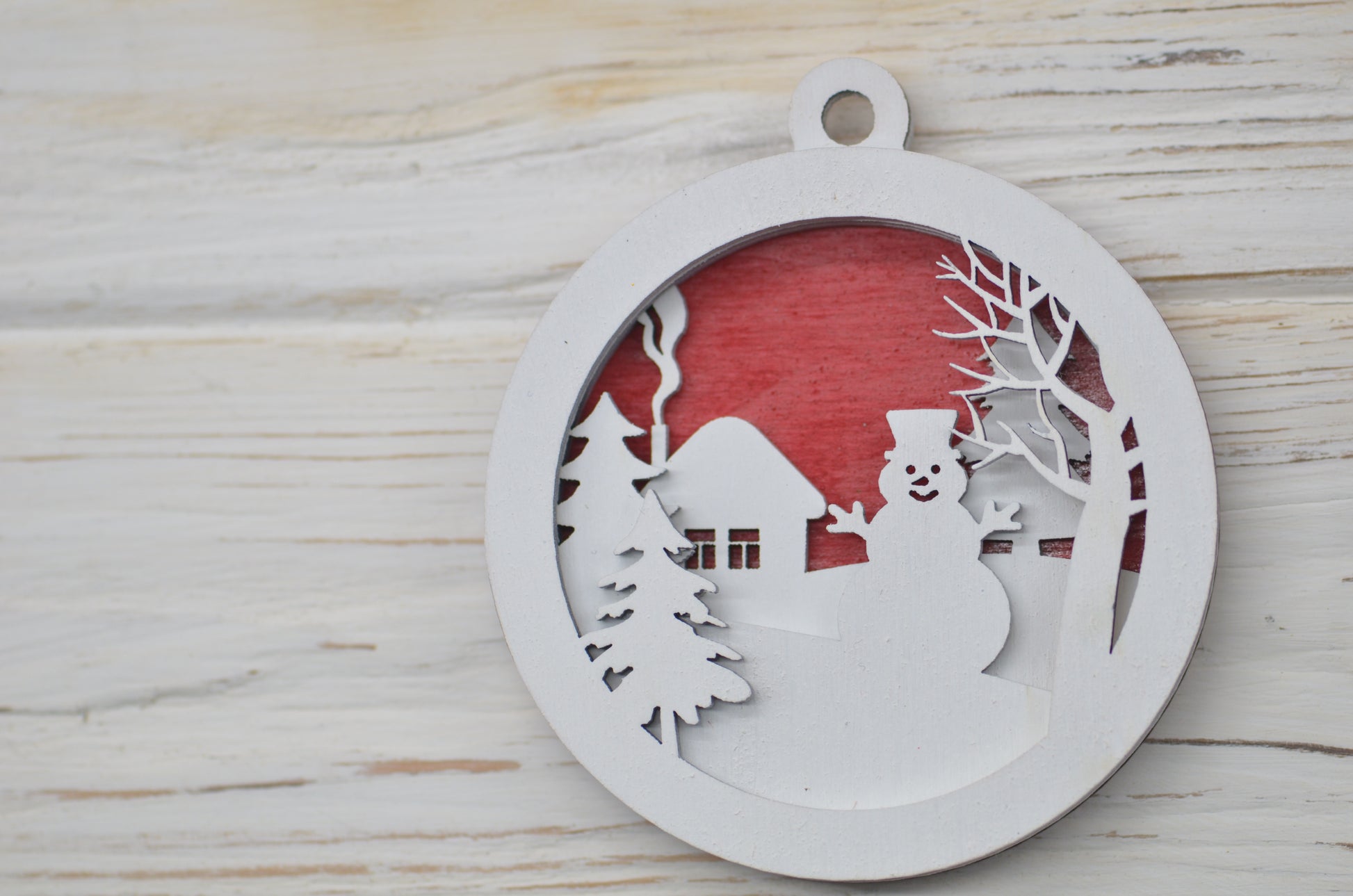 Snowman cnc layered svg