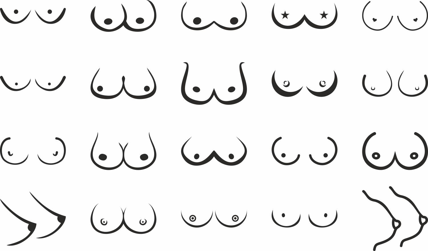boobs bundle svg